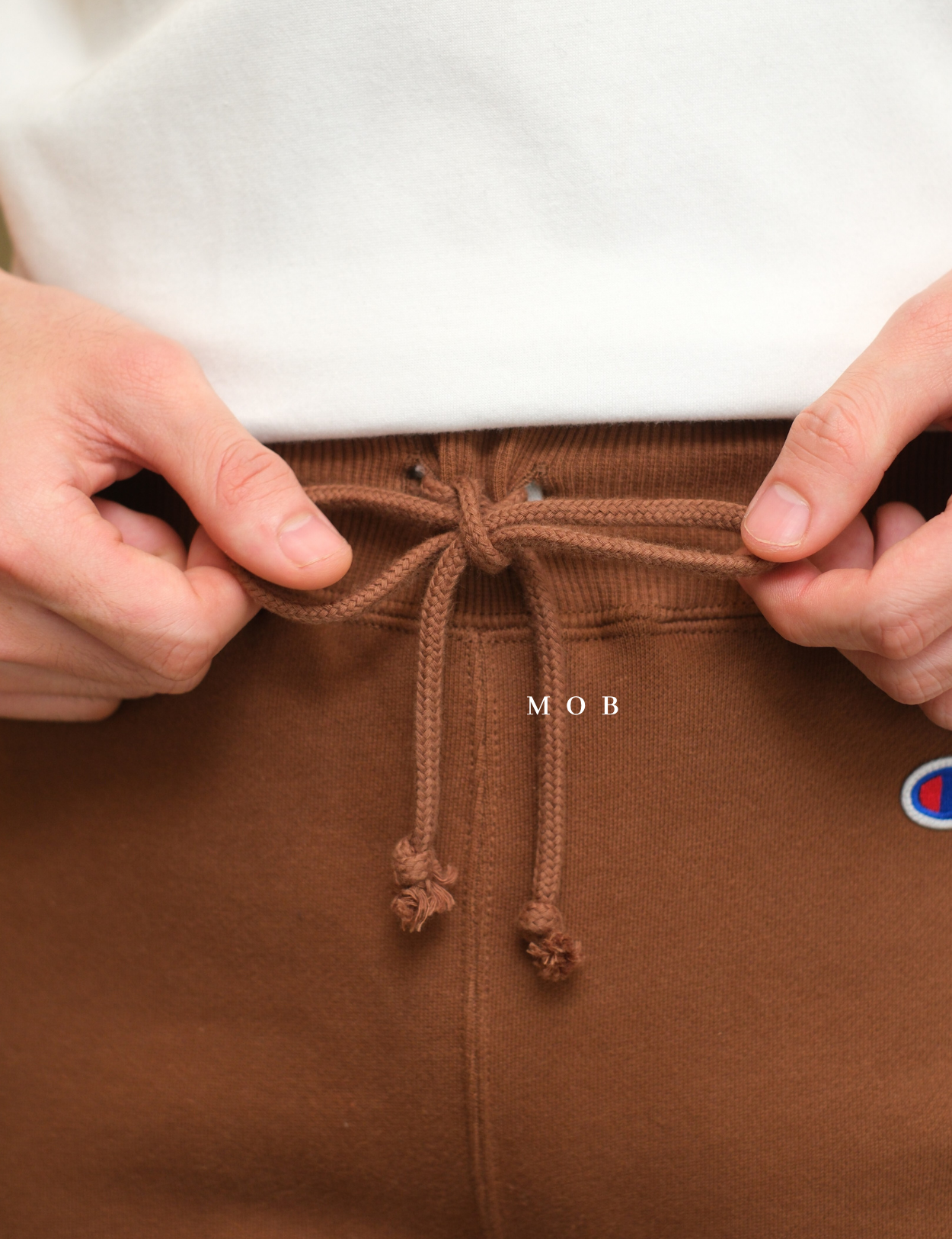 CHMPJP1601C Fleece Jogger Pants Dark Brown
