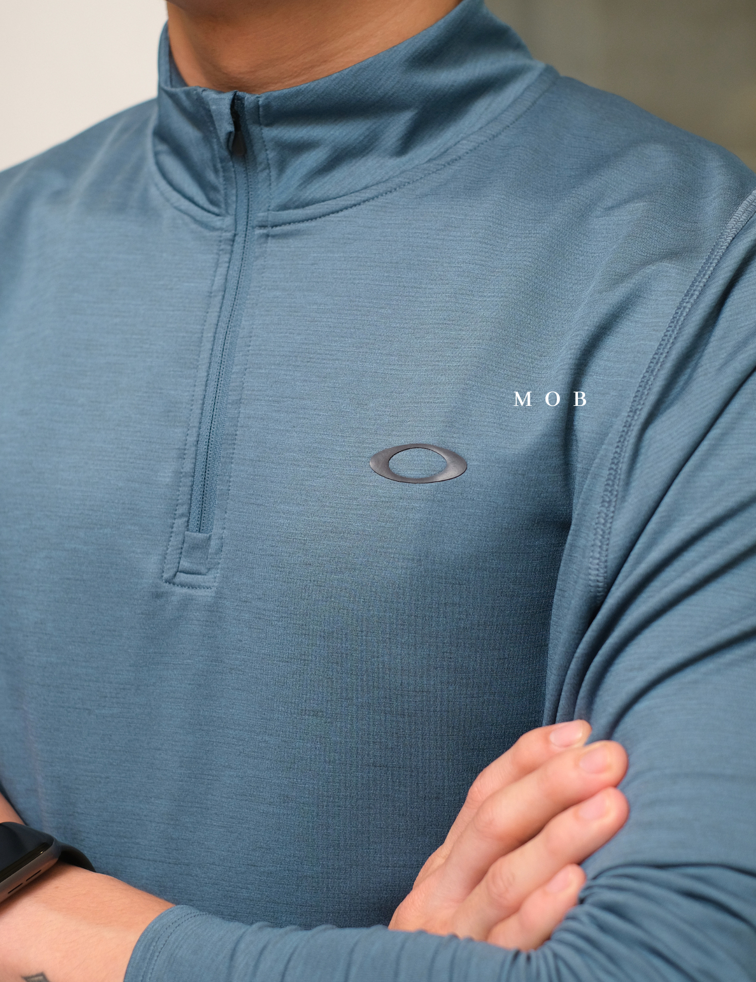OAKJ04003 Oakley Gravity Range 1/4 Zipper Blue 