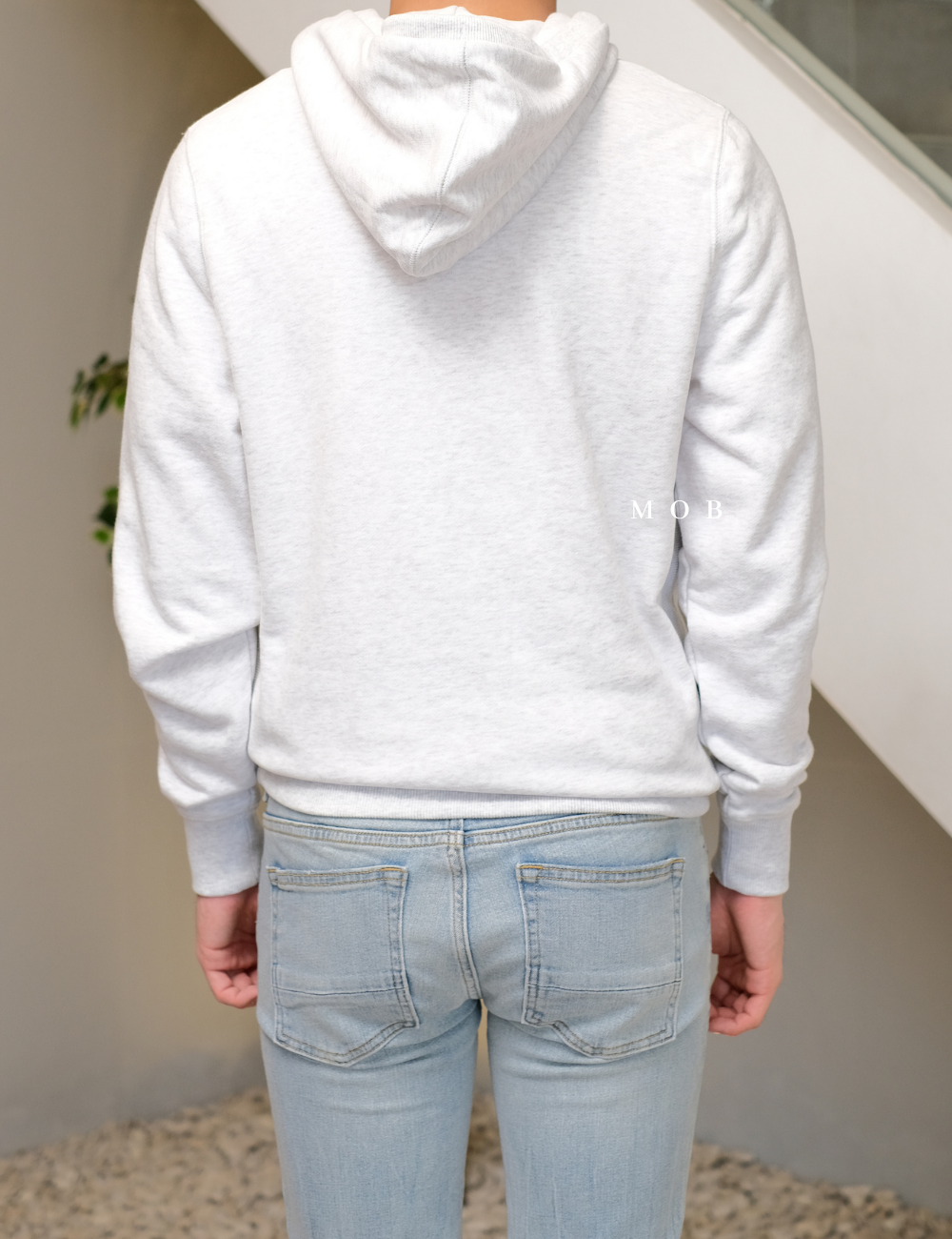 CHMPHOD1707H Premium Weave Hoodie Light Grey Misty