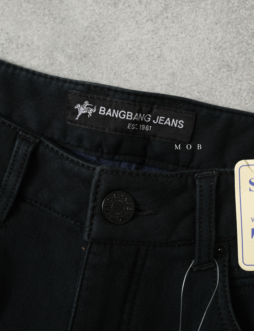 BBGPT02009A Slim Smart Bonding Jeans Grease Black