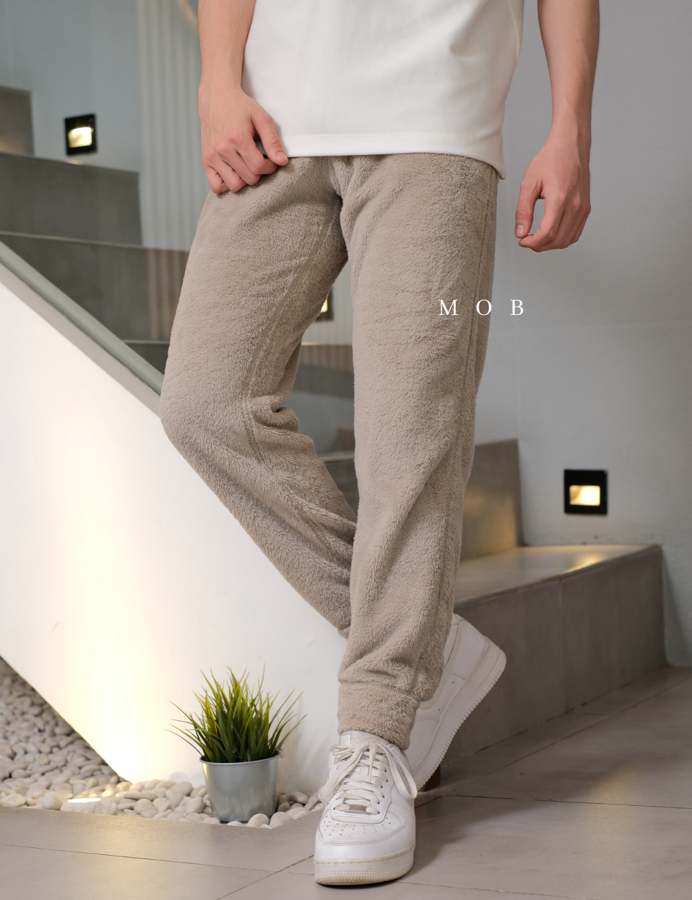 UNQJP04002 Easy Fluffy Pants Beige