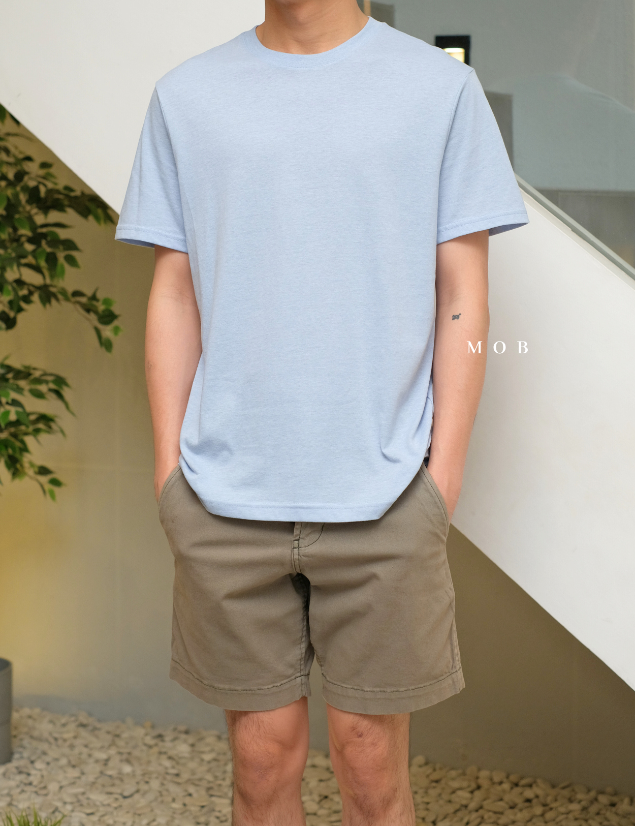 BRSST02002 Basic SS Tee Light Blue 