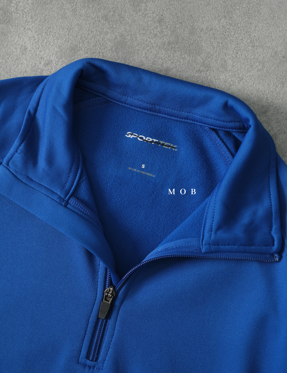 STSW04002 Basic Quarter Zip Sweatshirt Blue