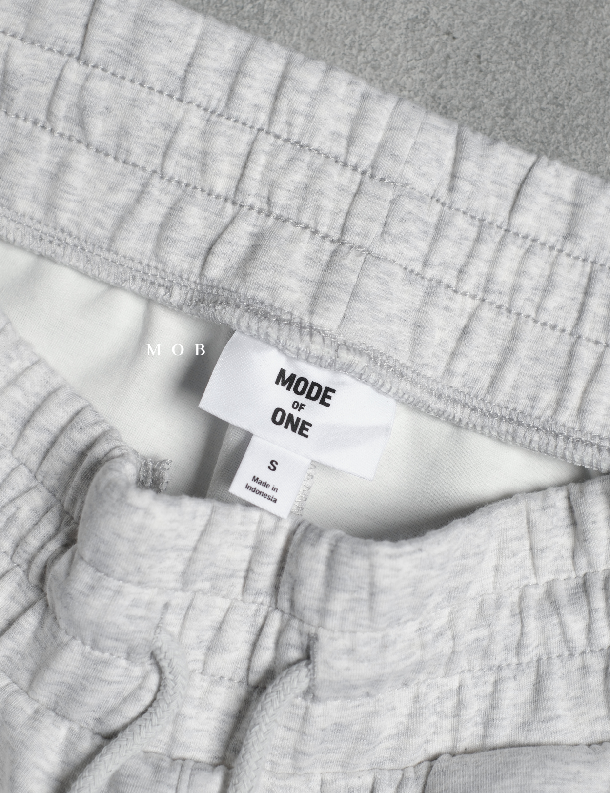 MODSR01001B Regular Pull On Track Shorts Grey Misty