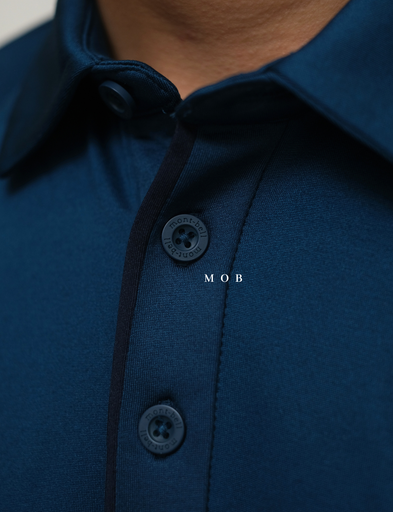 MBLPLS01003 List Placket Polo LS Teal Blue
