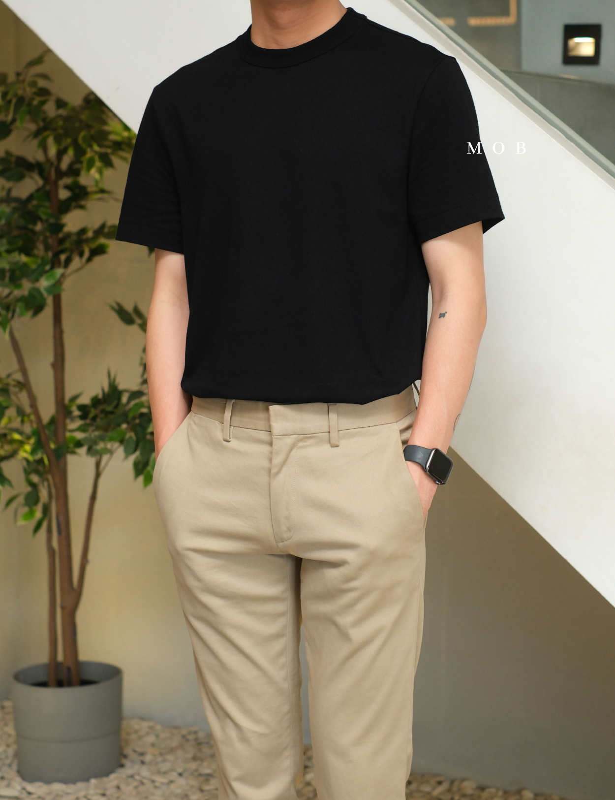MODSST01001B Basic SS Tee Black