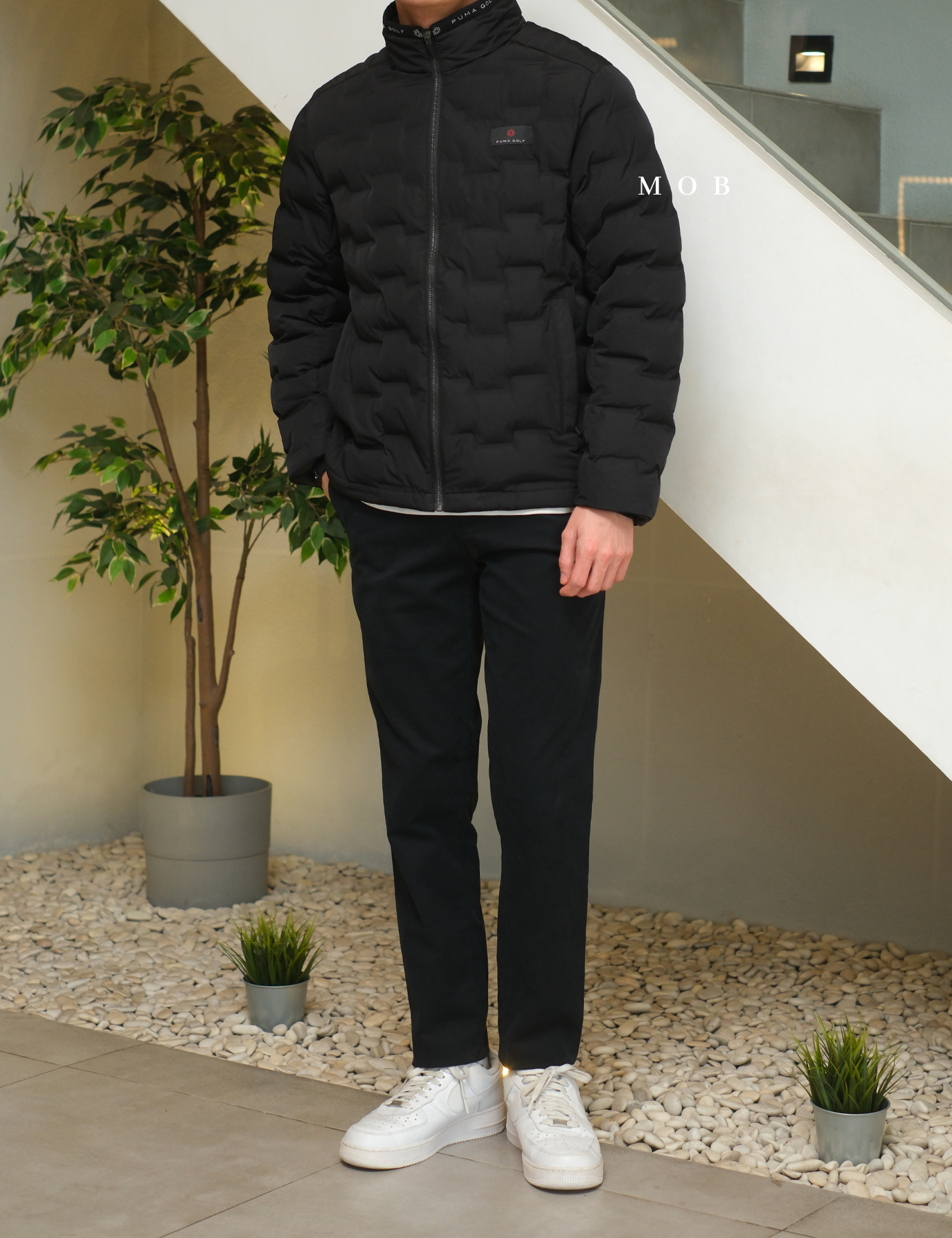 PMJ01001B Puma Tube Padding Jacket Black