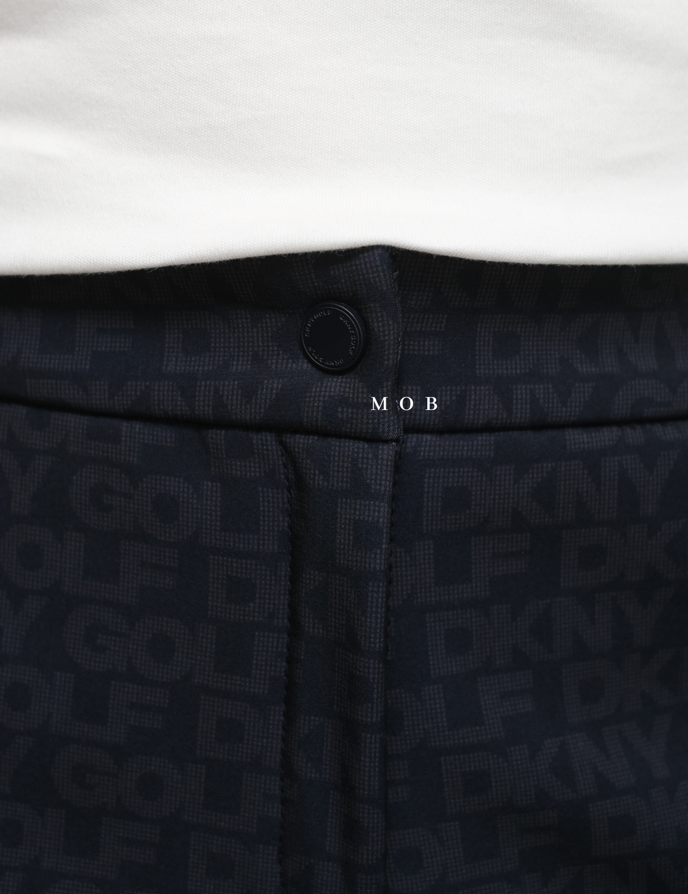 DKNYPT01002 Performance Banding Pants NAVY PATTERN