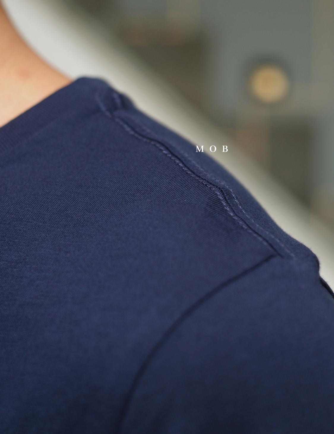 PMSST07005B Essentials Small Script Logo SS Tee Navy 