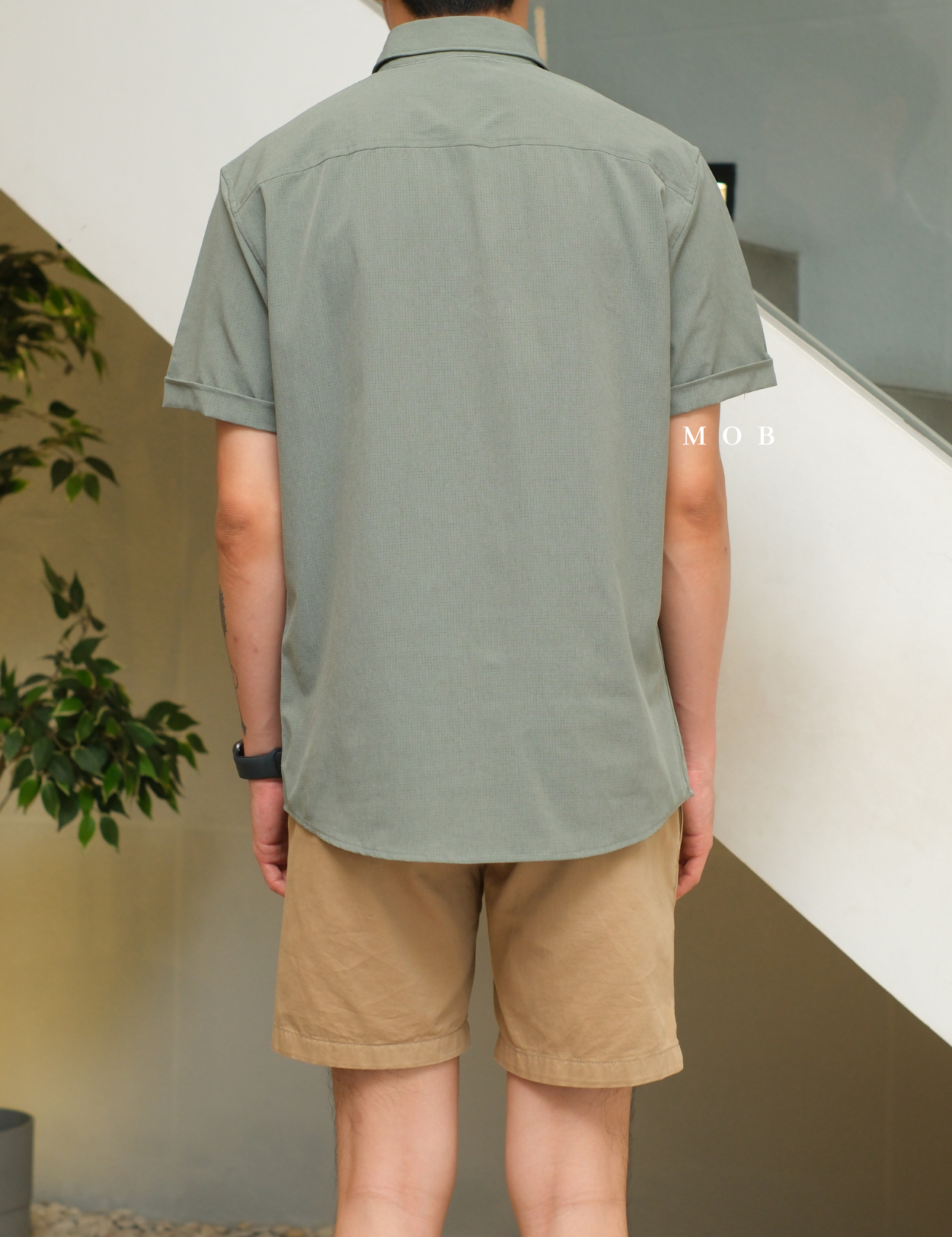 APTSSS03001 Slim Performance SS Shirt Sage
