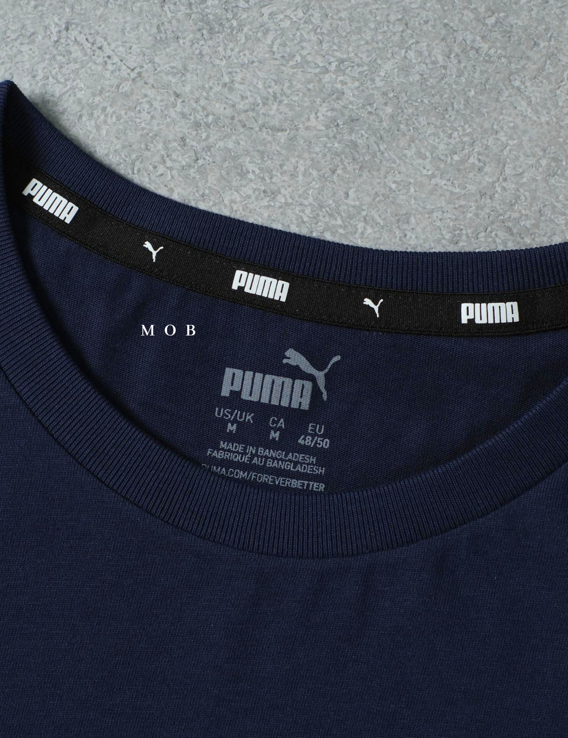 PMSST07005B Essentials Small Script Logo SS Tee Navy 