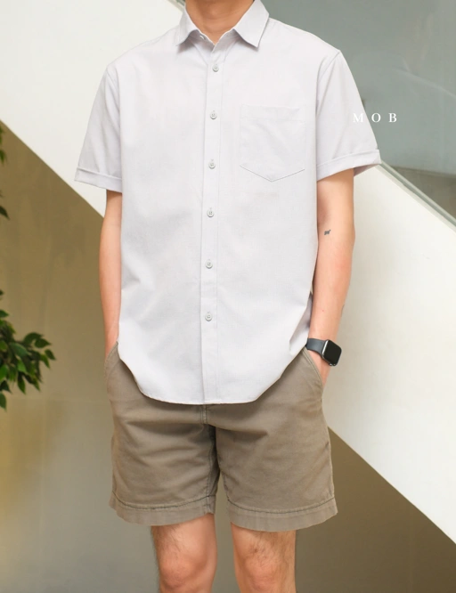 Image of APTSSS03002 Slim Performance SS Shirt Cloud Grey