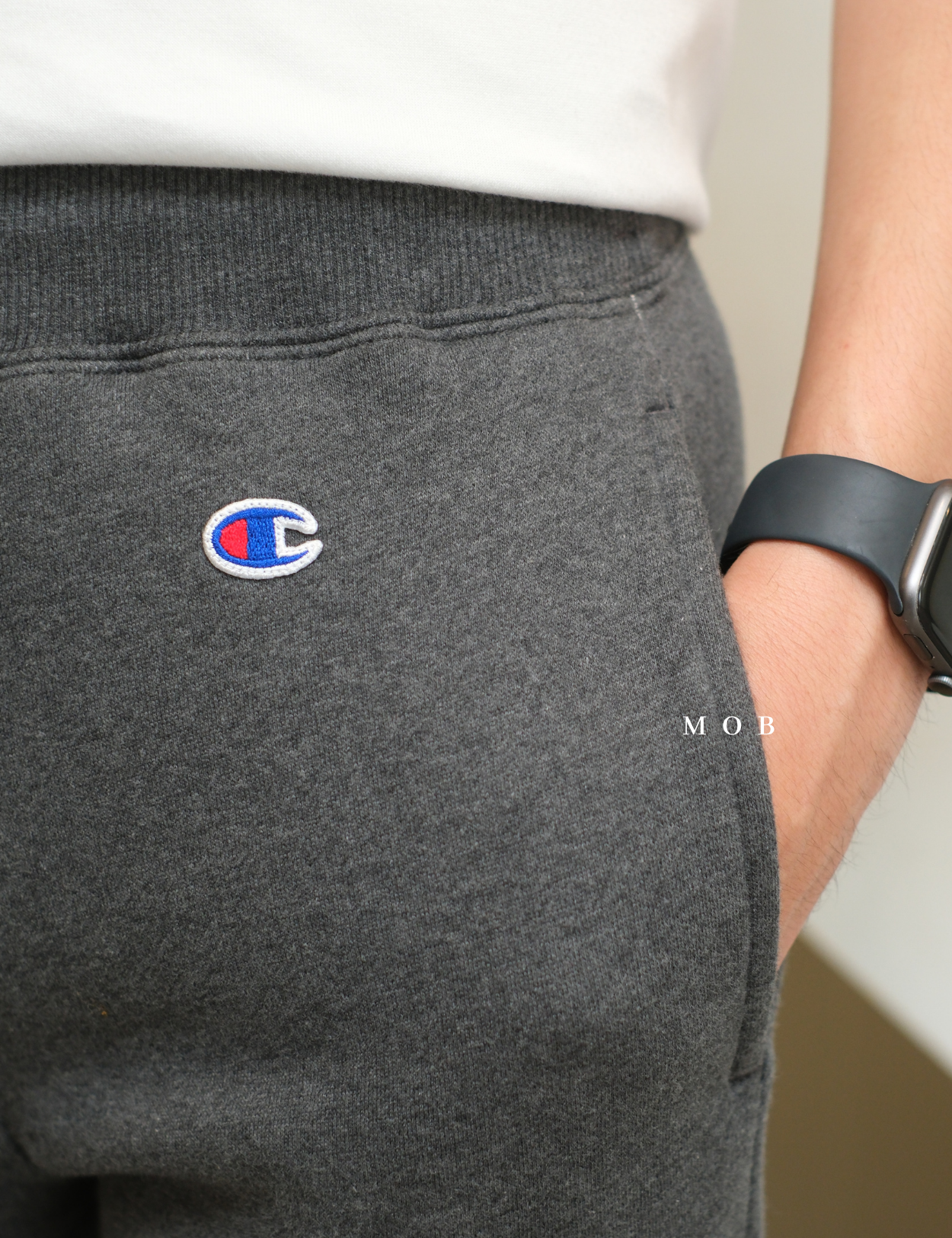 CHMPJP1601E Fleece Jogger Pants Dark Grey