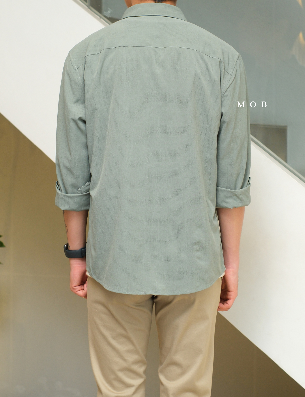 APTLSS01001D Slim Performance LS Shirt Sage