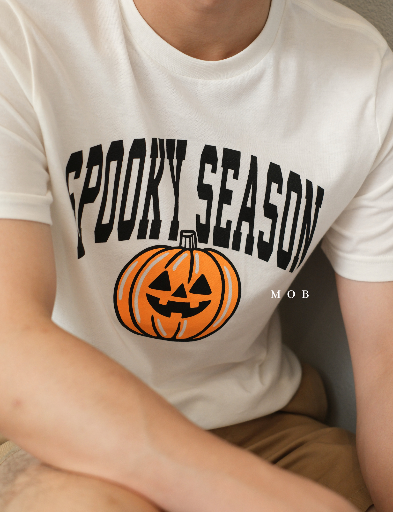 ONSST06001 Jack O Lantern SS Tee White