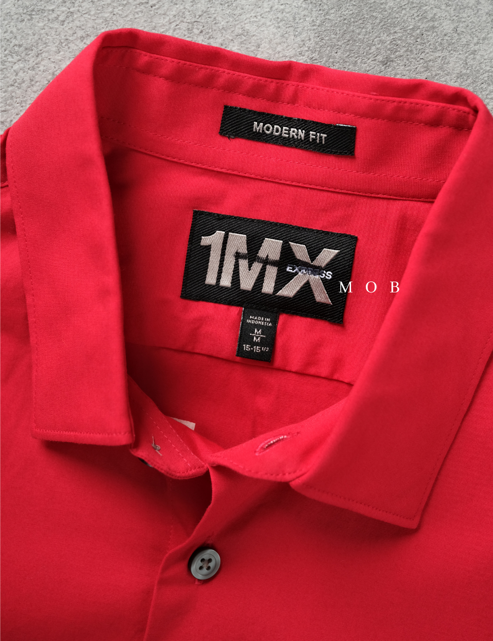 EXLSS01006 MODERN Stretch 1MX LS Shirt Red