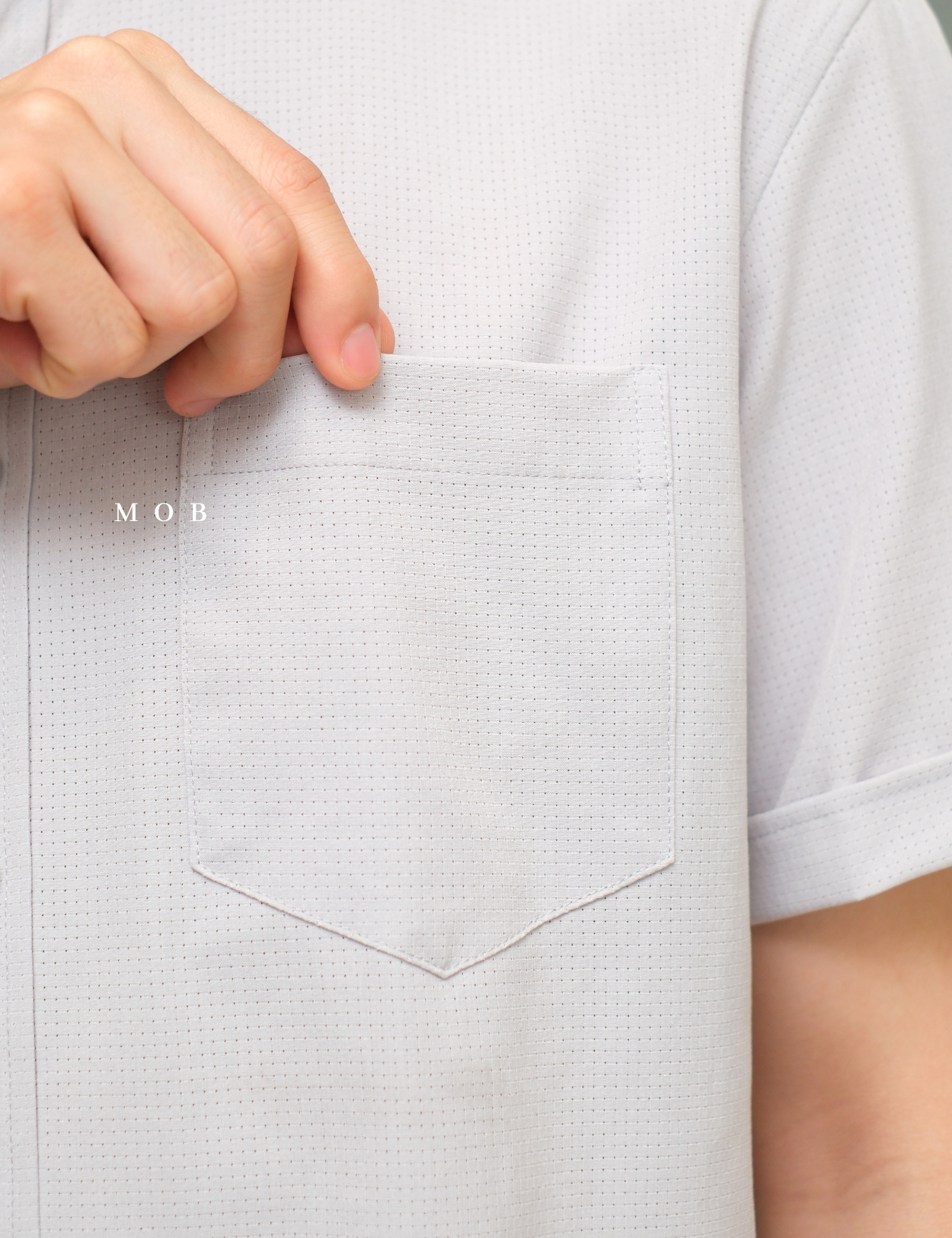 APTSSS03002 Slim Performance SS Shirt Cloud Grey