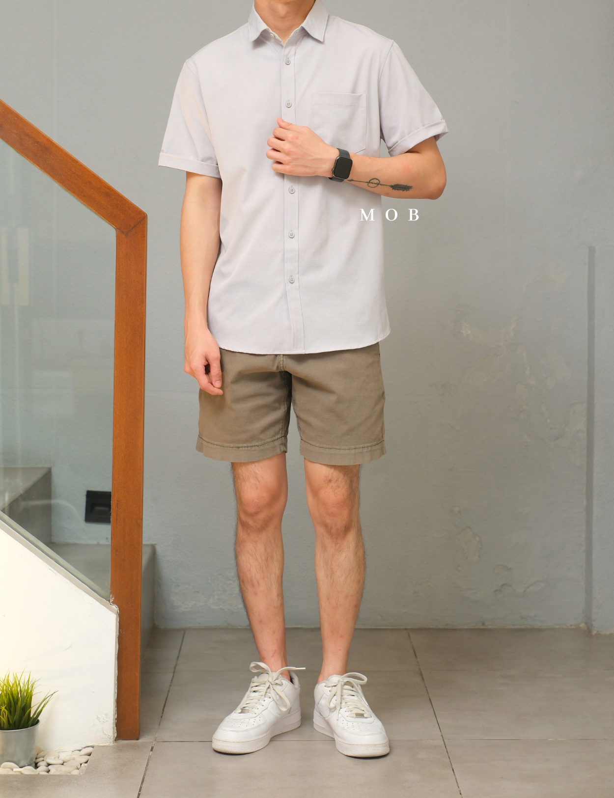 APTSSS03002 Slim Performance SS Shirt Cloud Grey