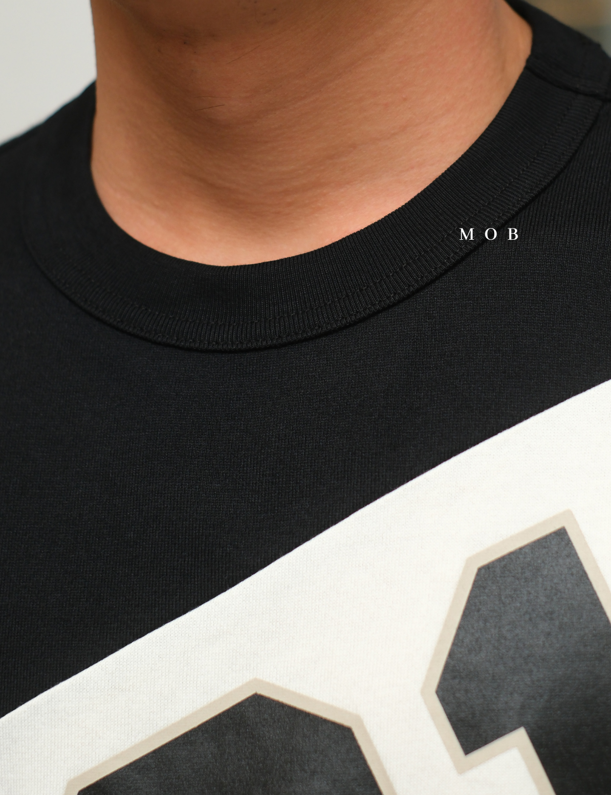 MODSST01010 Relaxed Colorblock MO1 SS Tee Black
