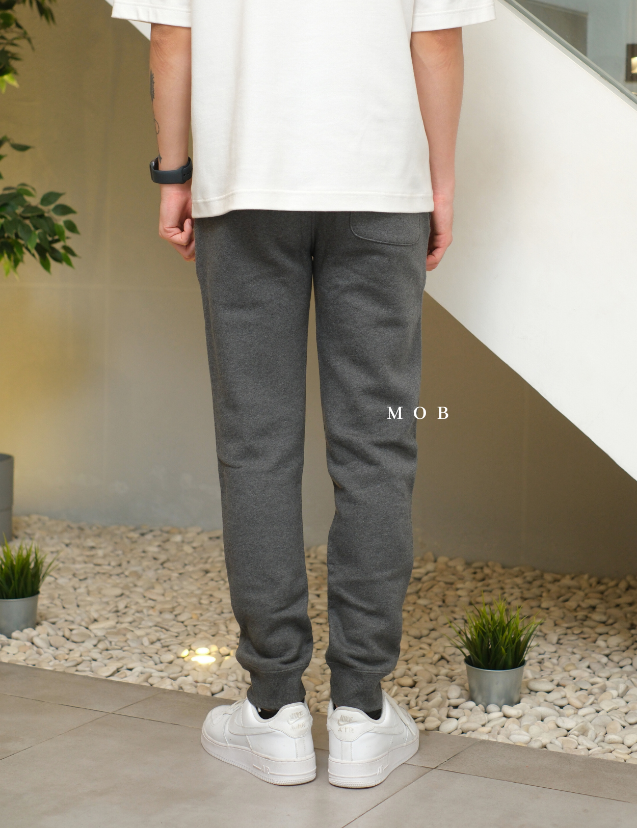 CHMPJP1601E Fleece Jogger Pants Dark Grey