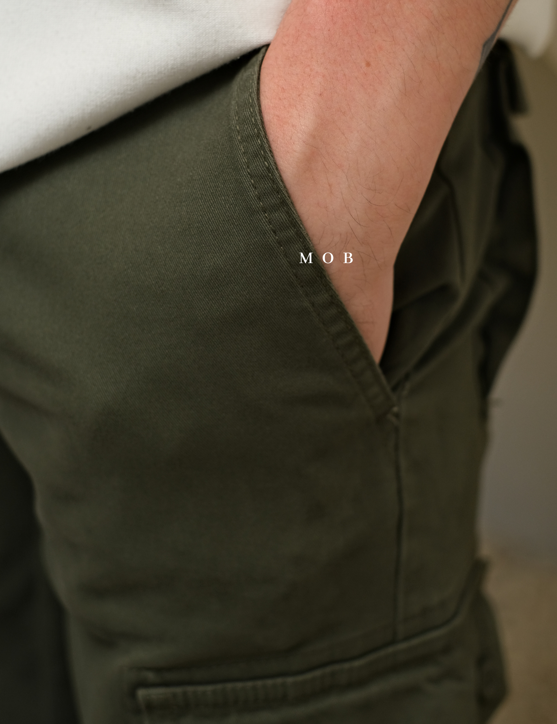 AZEPT06004 SLIM Fit Cargo Pants Olive