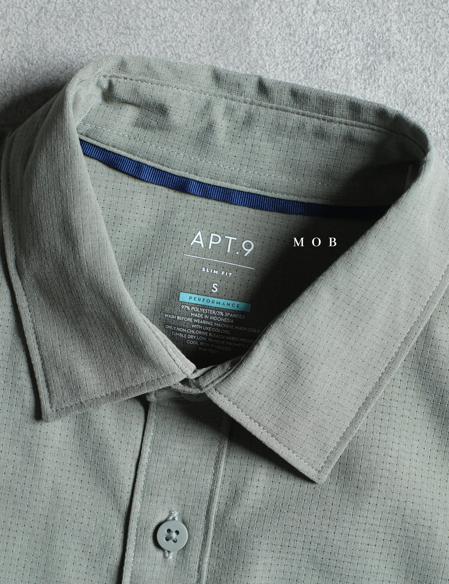 APTLSS01001D Slim Performance LS Shirt Sage