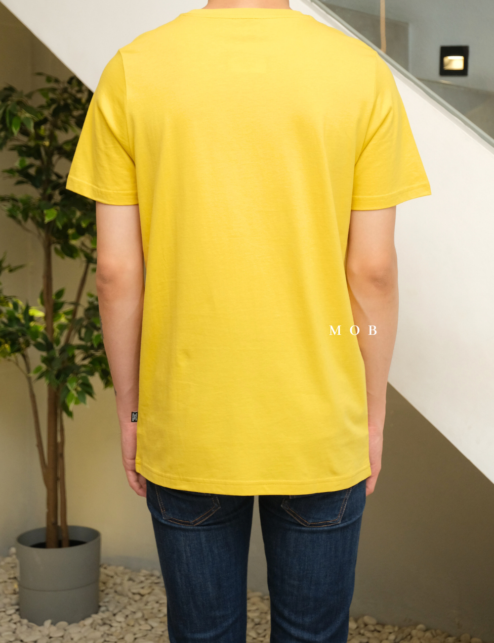 PMSST09001A Summer Graphic Letter Print SS Tee Yellow 