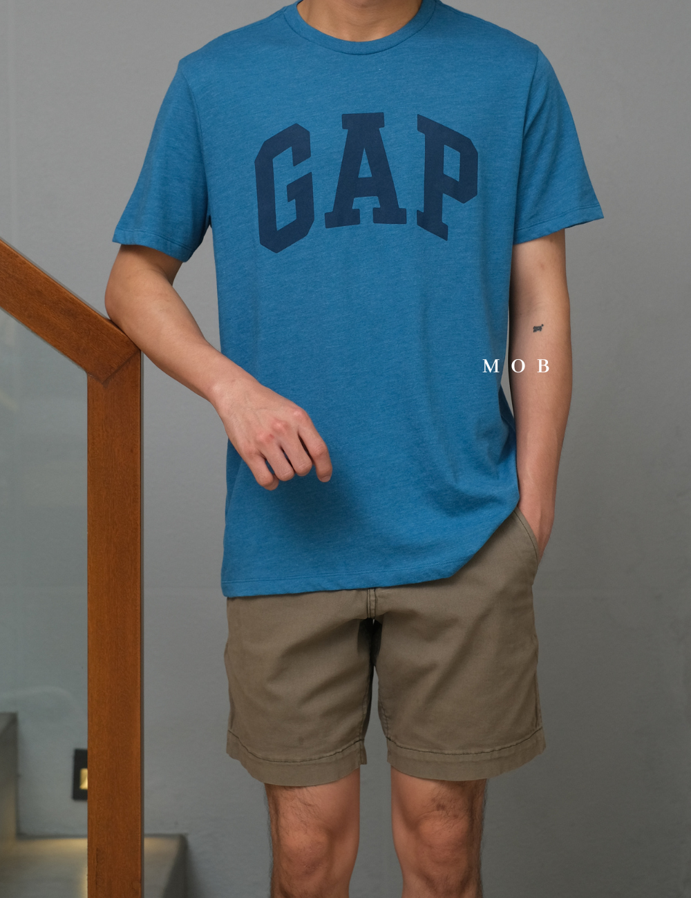 GPSST1201T Signature Logo SS Tee Coastal Blue