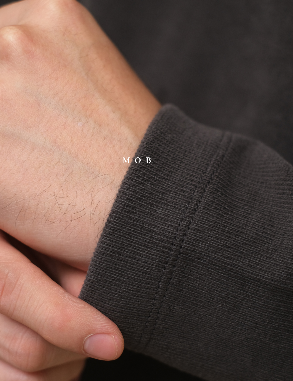 EGLST02001 Basic LS Tee Charcoal (XL ONLY)