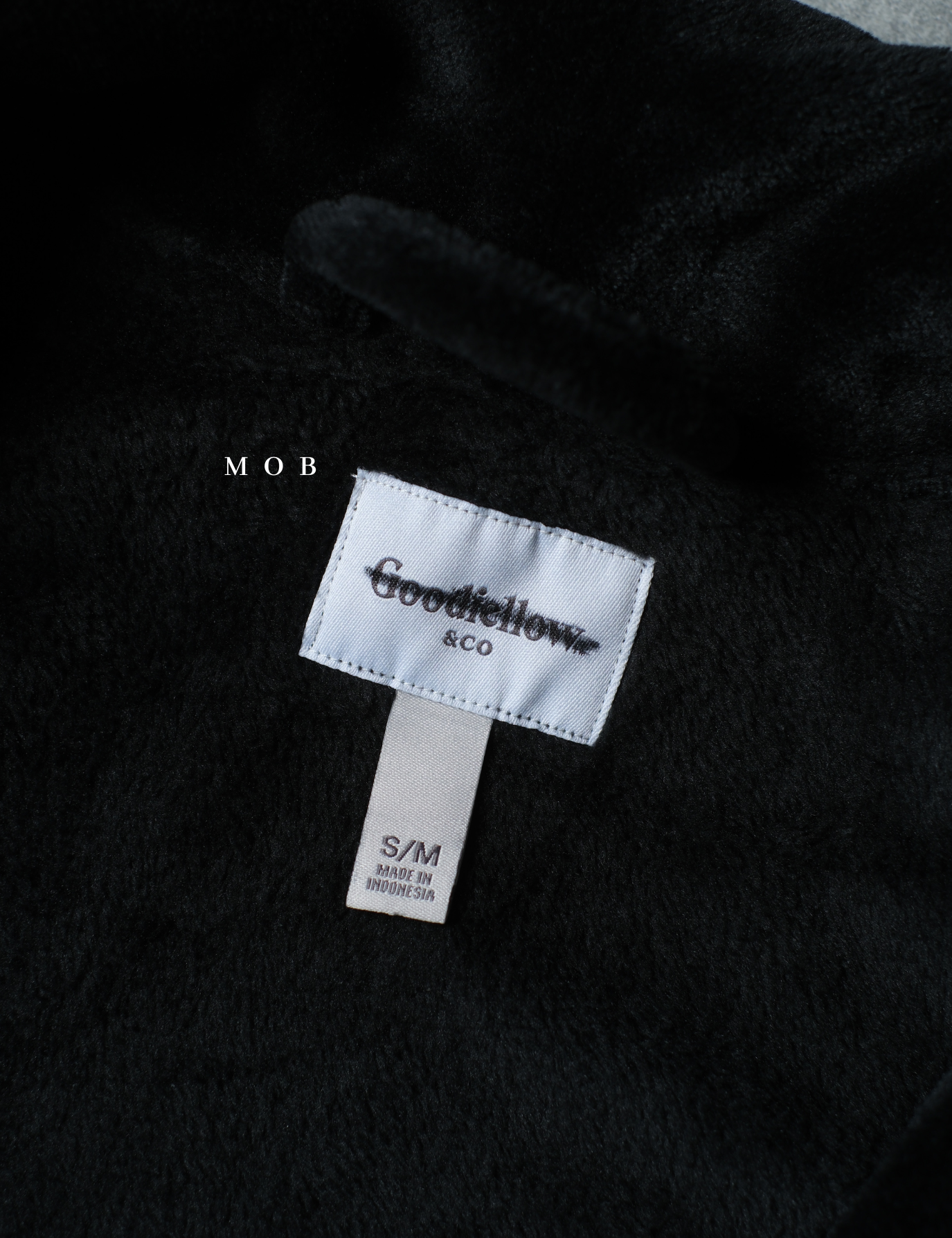 GFSLW01002 Fluffy Plush Robe Black
