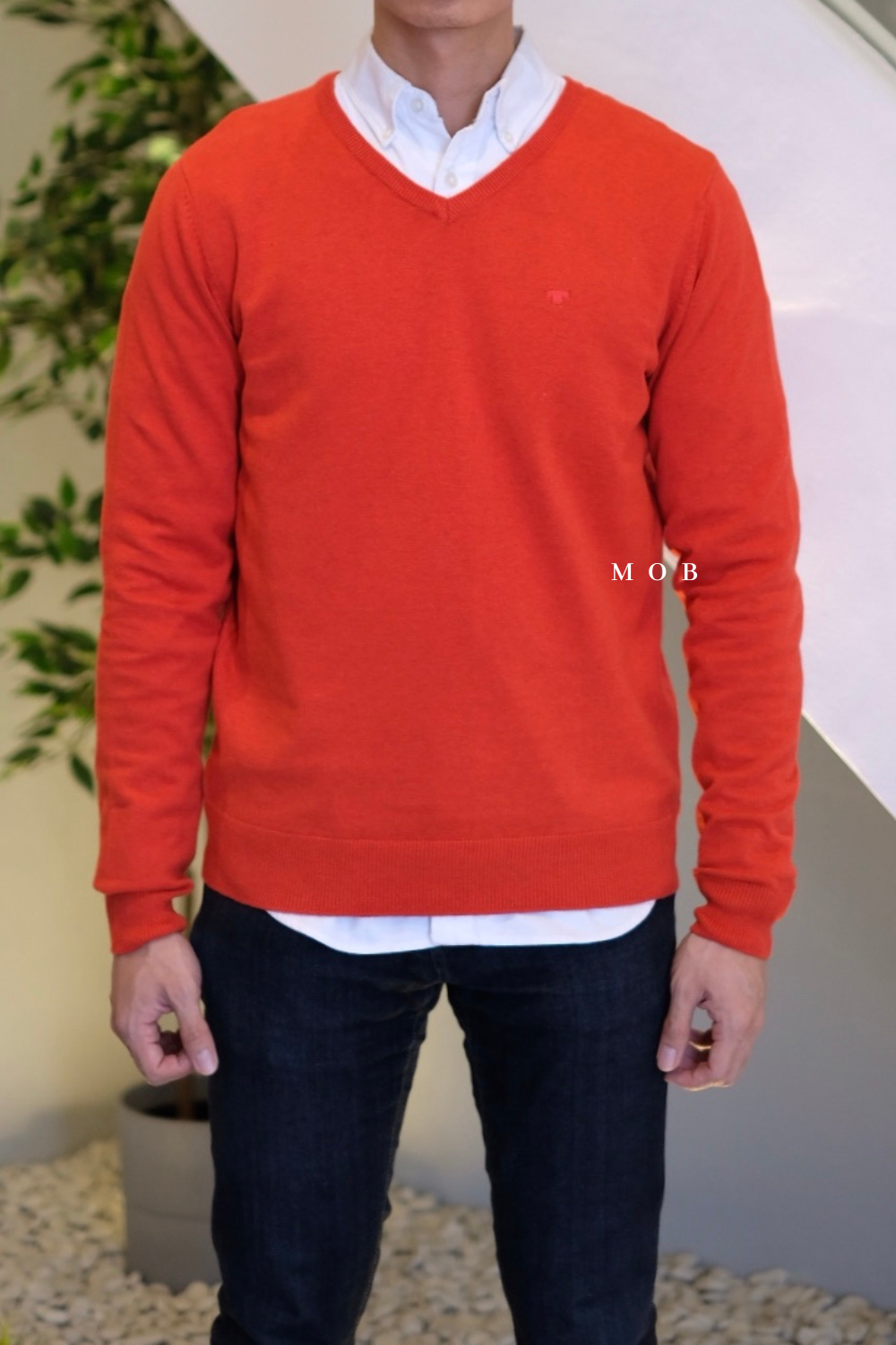 TTSW01003 Basic Knitwear Scarlet Orange