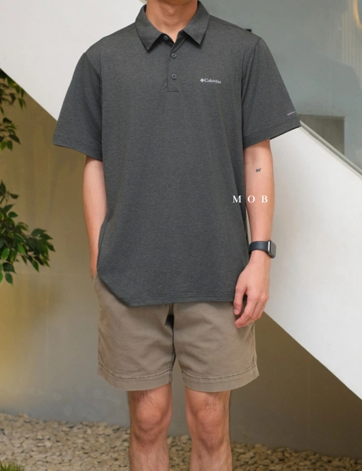 Image of CLMPSS01001 Tech Trail Polo F24 SS Dark Grey