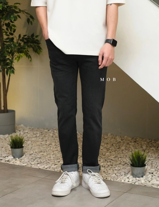 Image of SPFPT02001 Skinny Jeans Black Washed