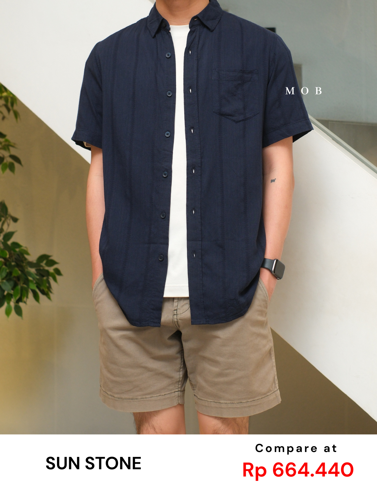 SUNSSS01001 Weston SS Shirt Midnight Navy