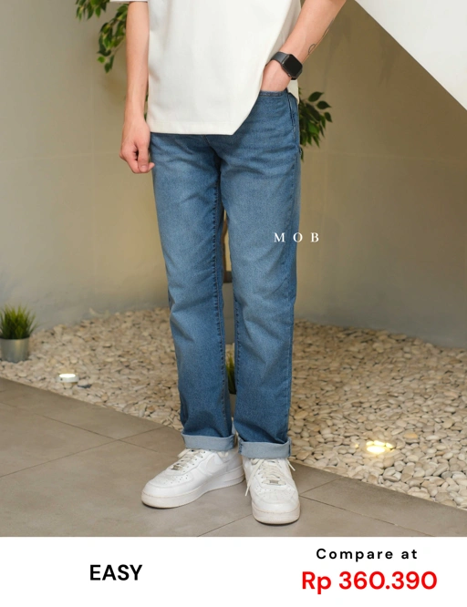 Image of ESPT01001 Slim Stretch Jeans Light Blue 