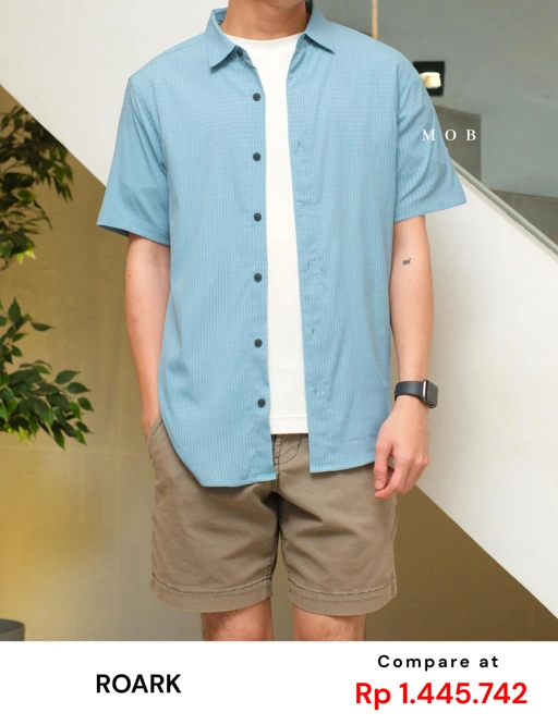 ROASSS01004A Bless Up SS Shirt Sky Blue