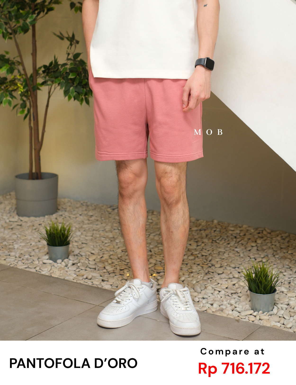 PTDSR01001A Basic Shorts Rouge