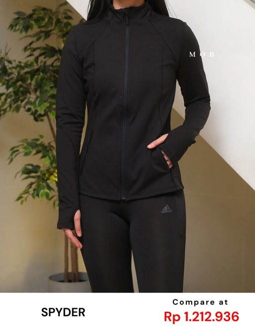 Image of SPYJ02001A Active Zip Up Jacket Black