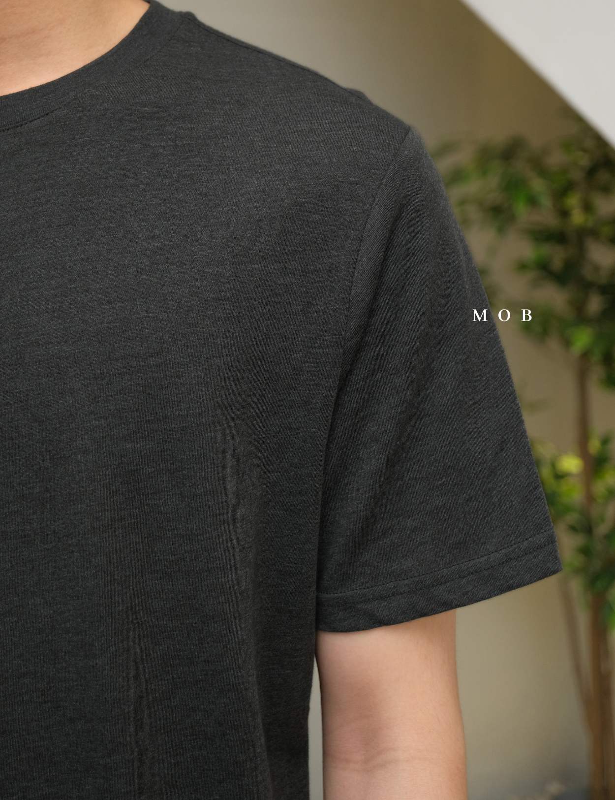 BRSST02004 Basic SS Tee Dark Grey Misty