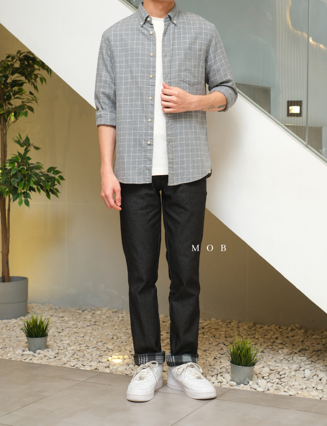 BBGPT07001 Fleece Lined Jeans Black