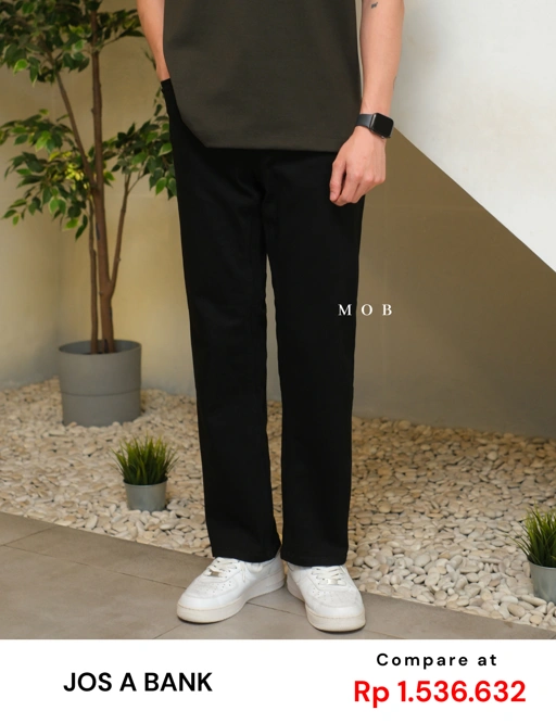 Image of JOSPT05006 Comfort Stretch Tailored Jeans Black