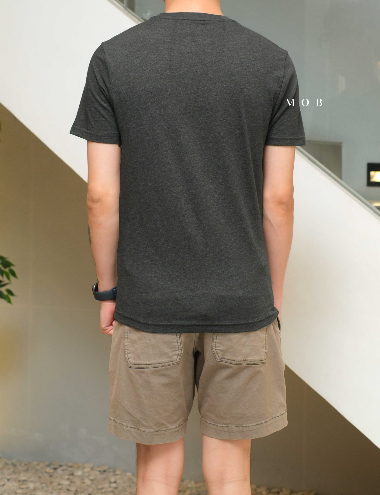 BRSST02004 Basic SS Tee Dark Grey Misty