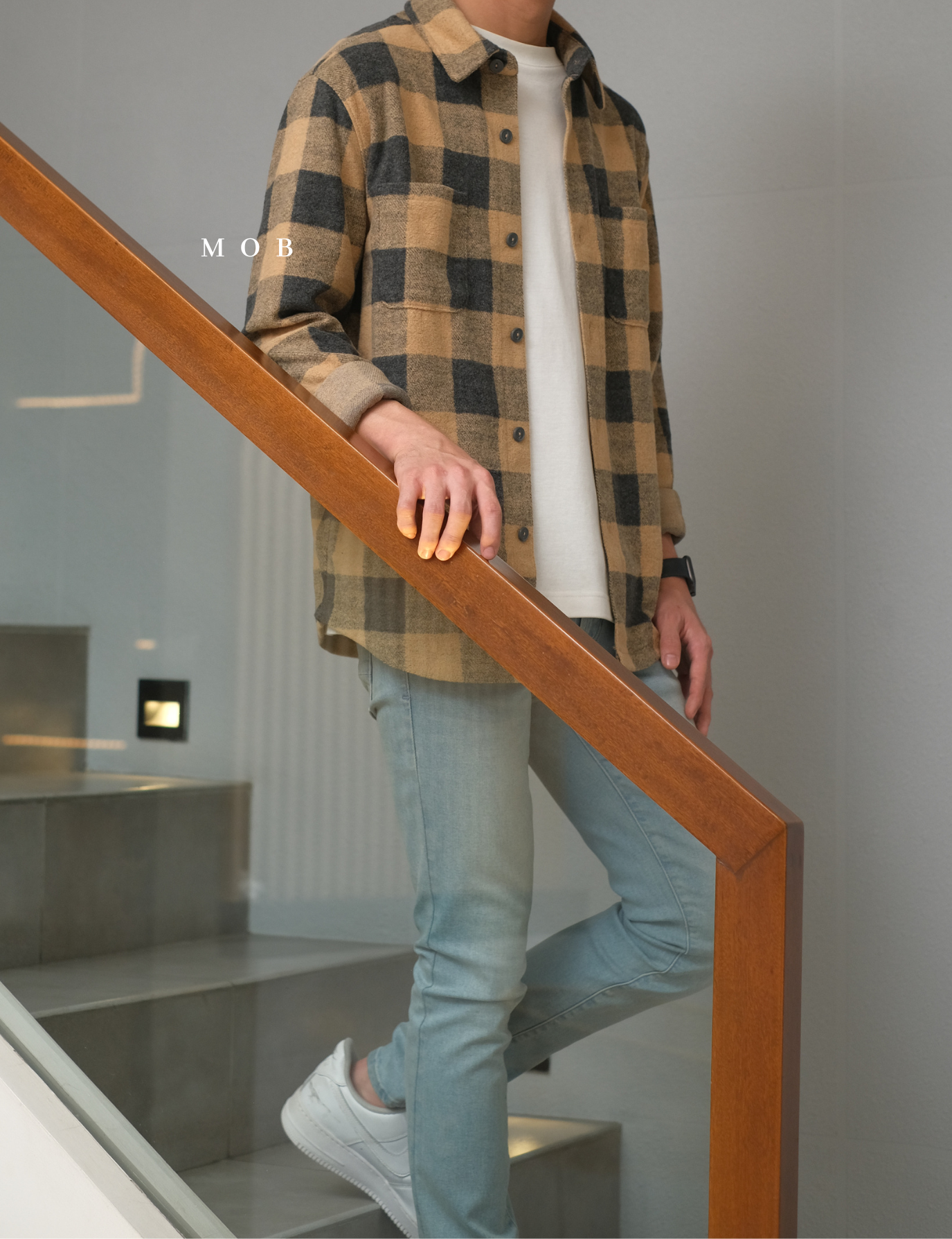 [BEST DEALS!] GFLSS02001 Flannel Shirt Jacket Bronze Plaid