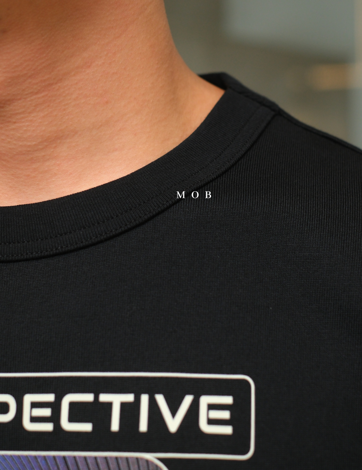 MODSST01011 Relaxed Perspective Graphic SS Tee Black