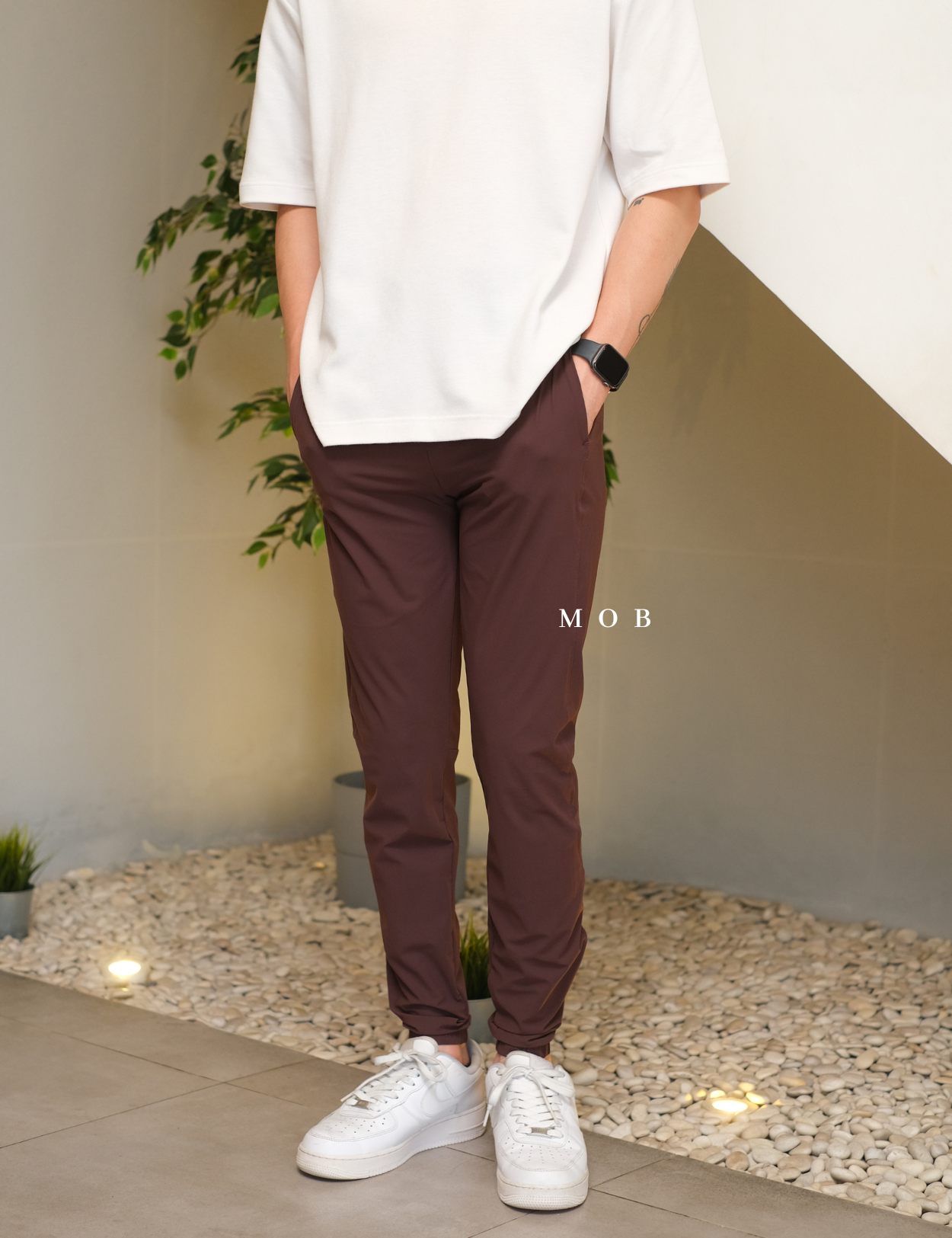 AIMPT02003 Track Jogger Pants Maroon