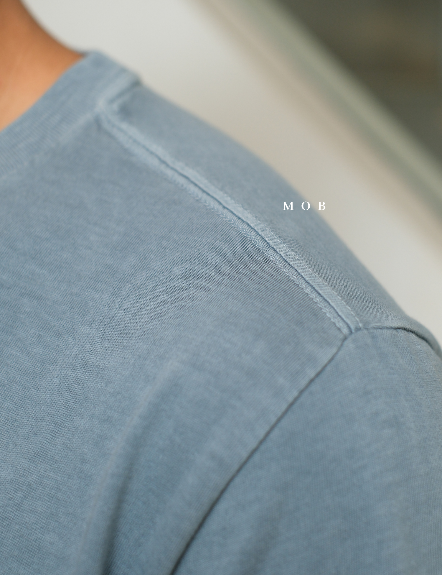 GPSST1001A Basic Pocket Tee Pearl Blue Grey