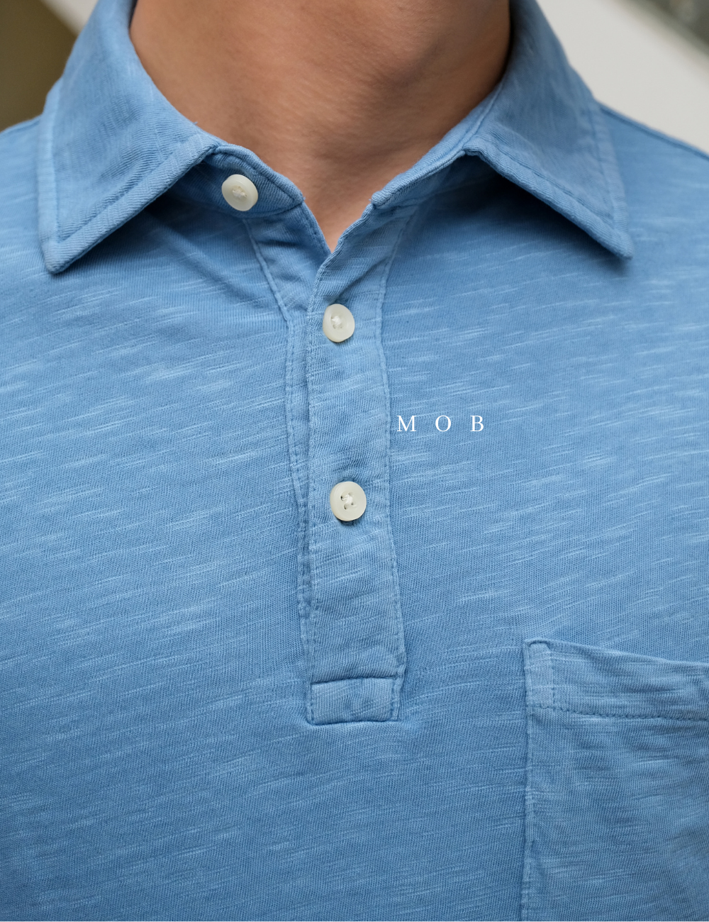 GFPS07002F Basic Polo Tee Sea Blue 