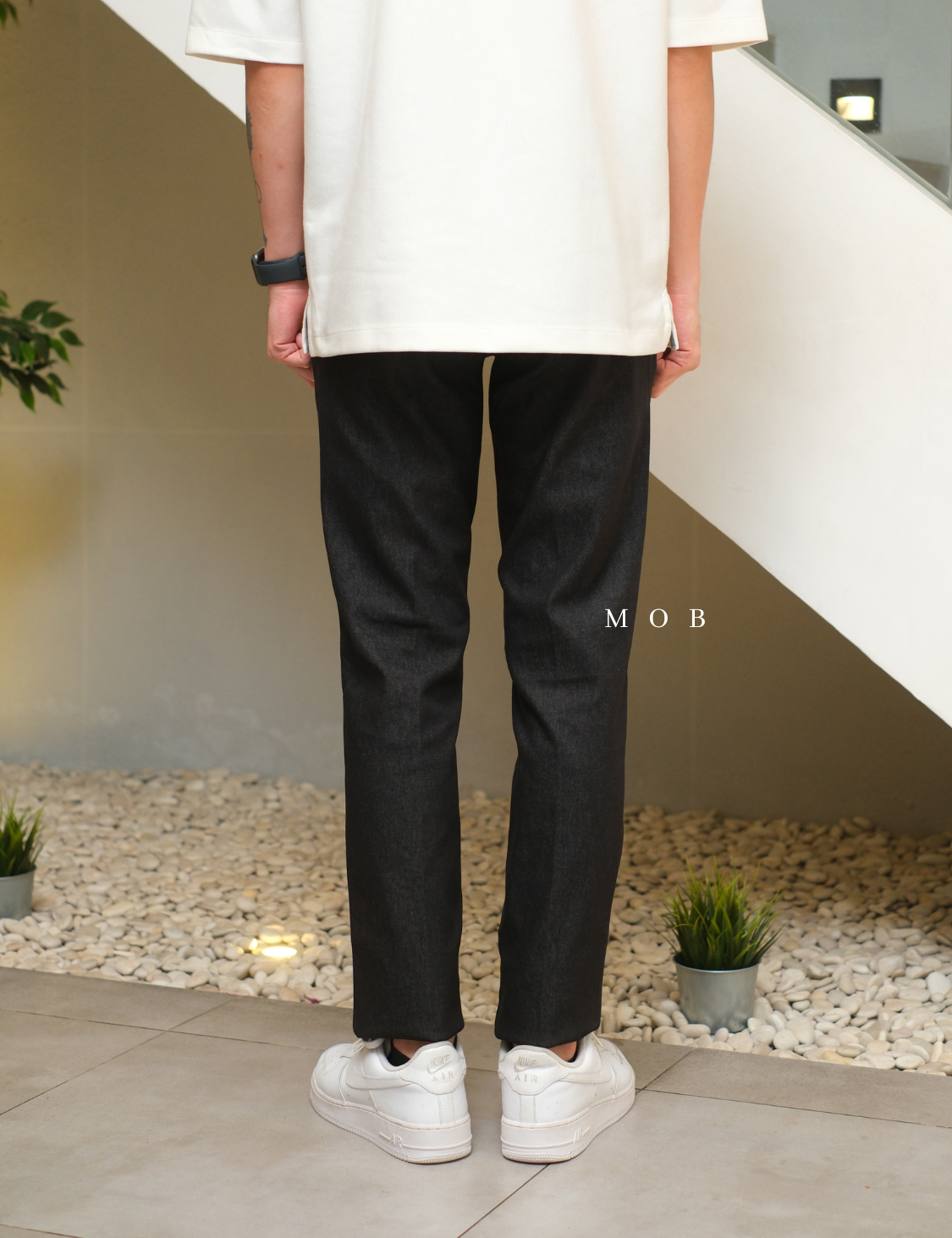BBGPT07001 Fleece Lined Jeans Black