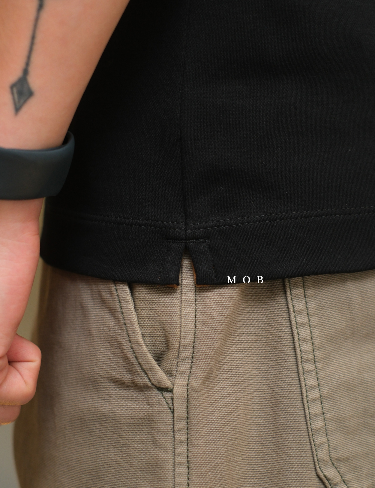 ARK01SSP002 Gentle Polo Shirt Obsidian Black