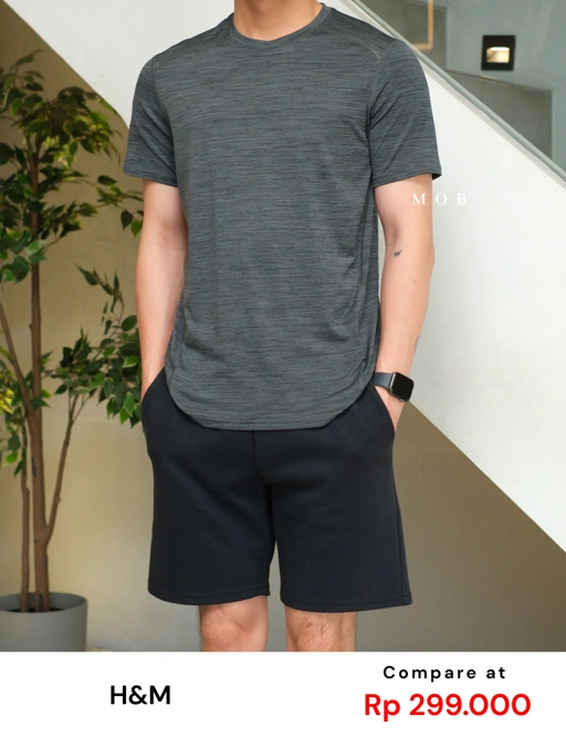 Image of HMSST03003A Muscle Fit DryMove SS Tee Grey Green Misty